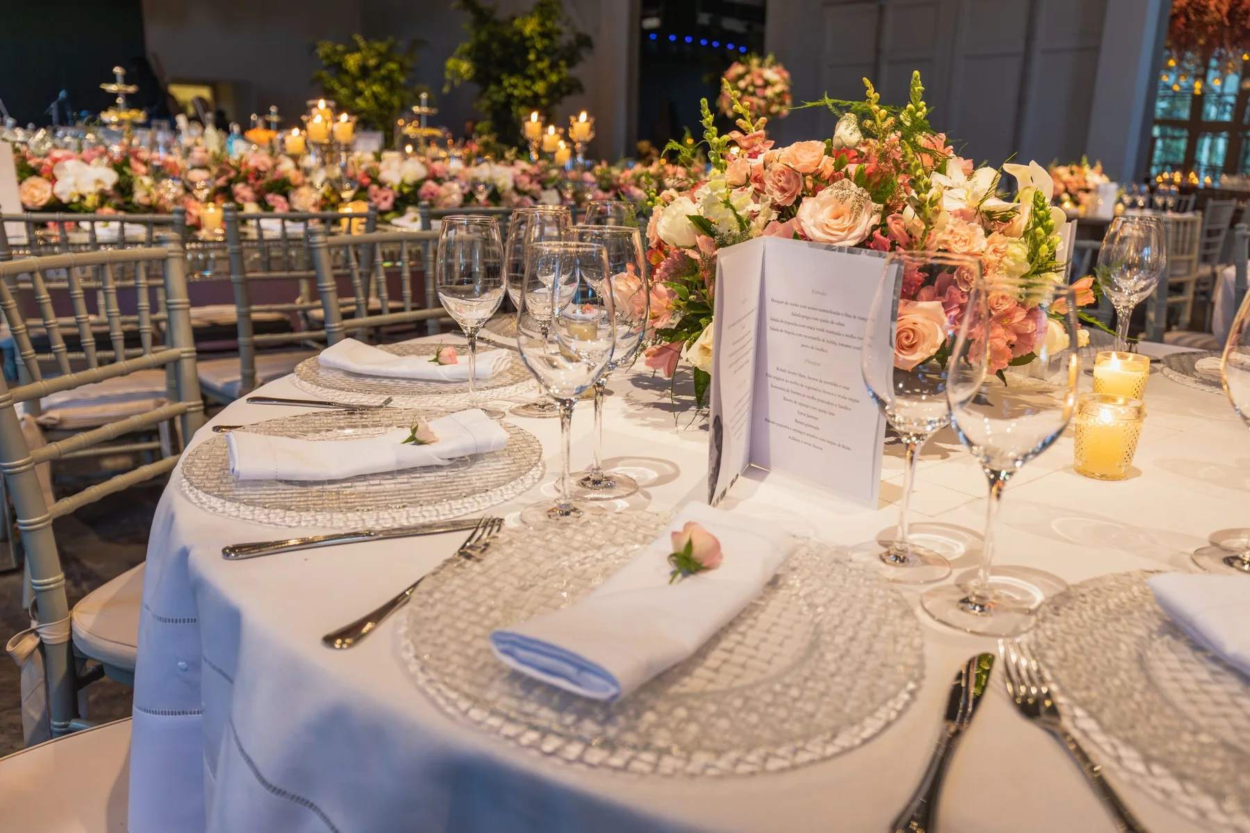 A table set for the Light the Night Gala